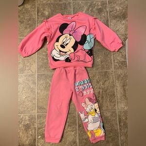 Disney Minnie Mouse Pink and Blue Kids Pajama Set
